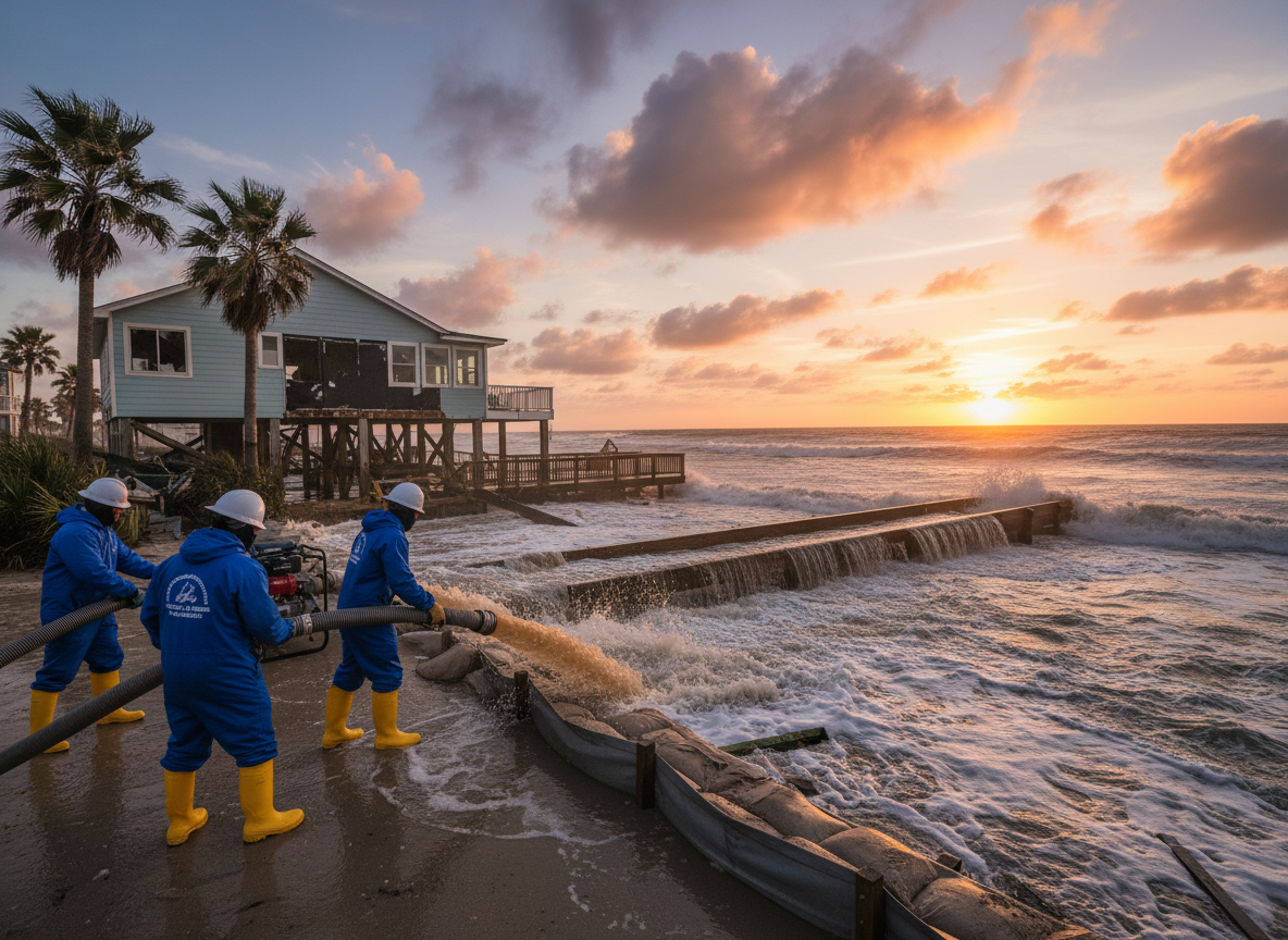 Handling Storm Surge Water Intrusion Near The Beach