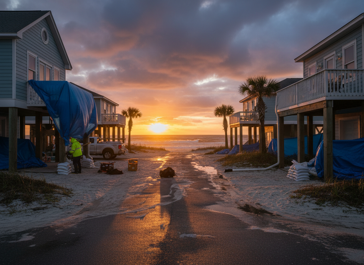 Winter Rain Preparation For Sunset Beach Homes